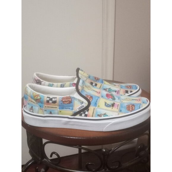 Los Vans Loteria Multi-Color Classic Sneakers Shoes Mens Sz 10 Women 11.5 - Picture 1 of 14